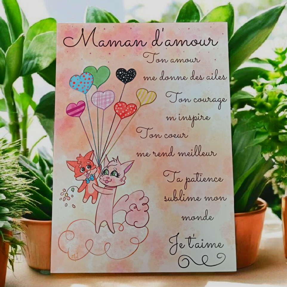 Carte Maman d'amour