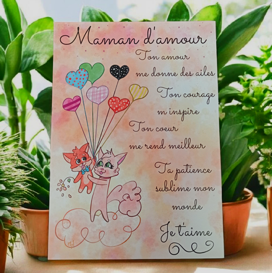 Carte Maman d'amour